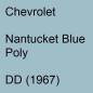 Preview: Chevrolet, Nantucket Blue Poly, DD (1967).